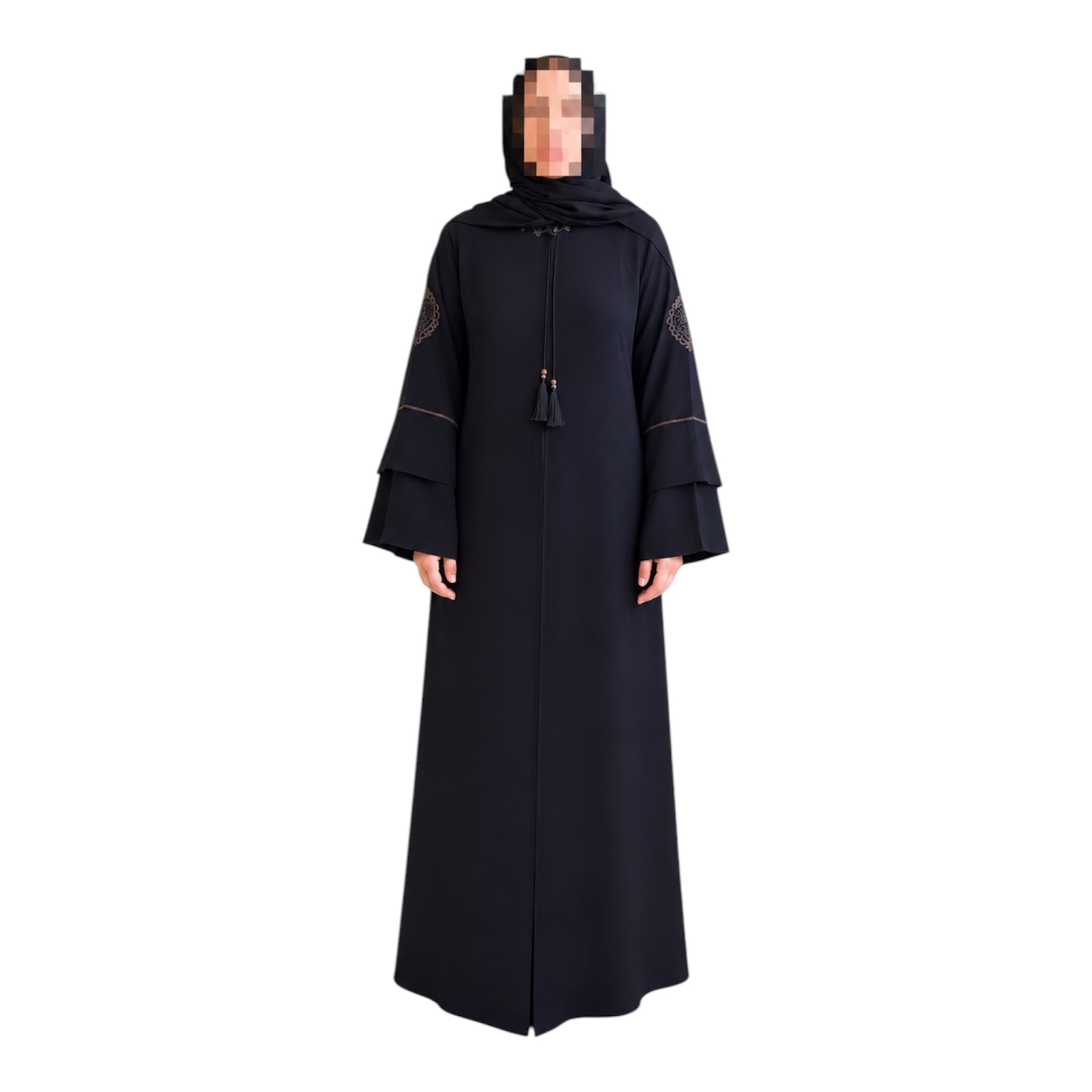 Embroidered Sleeve Abaya's