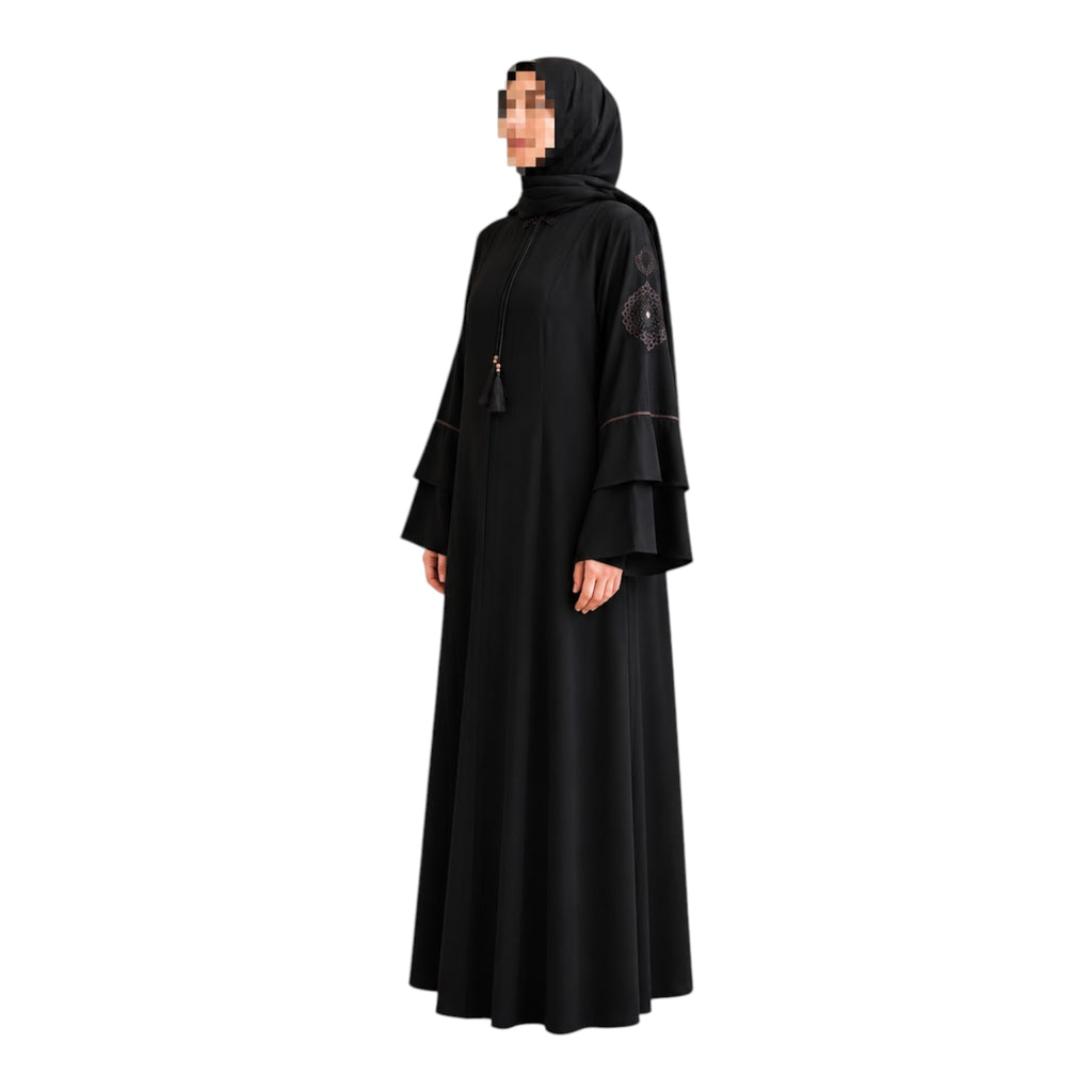 Embroidered Sleeve Abaya's