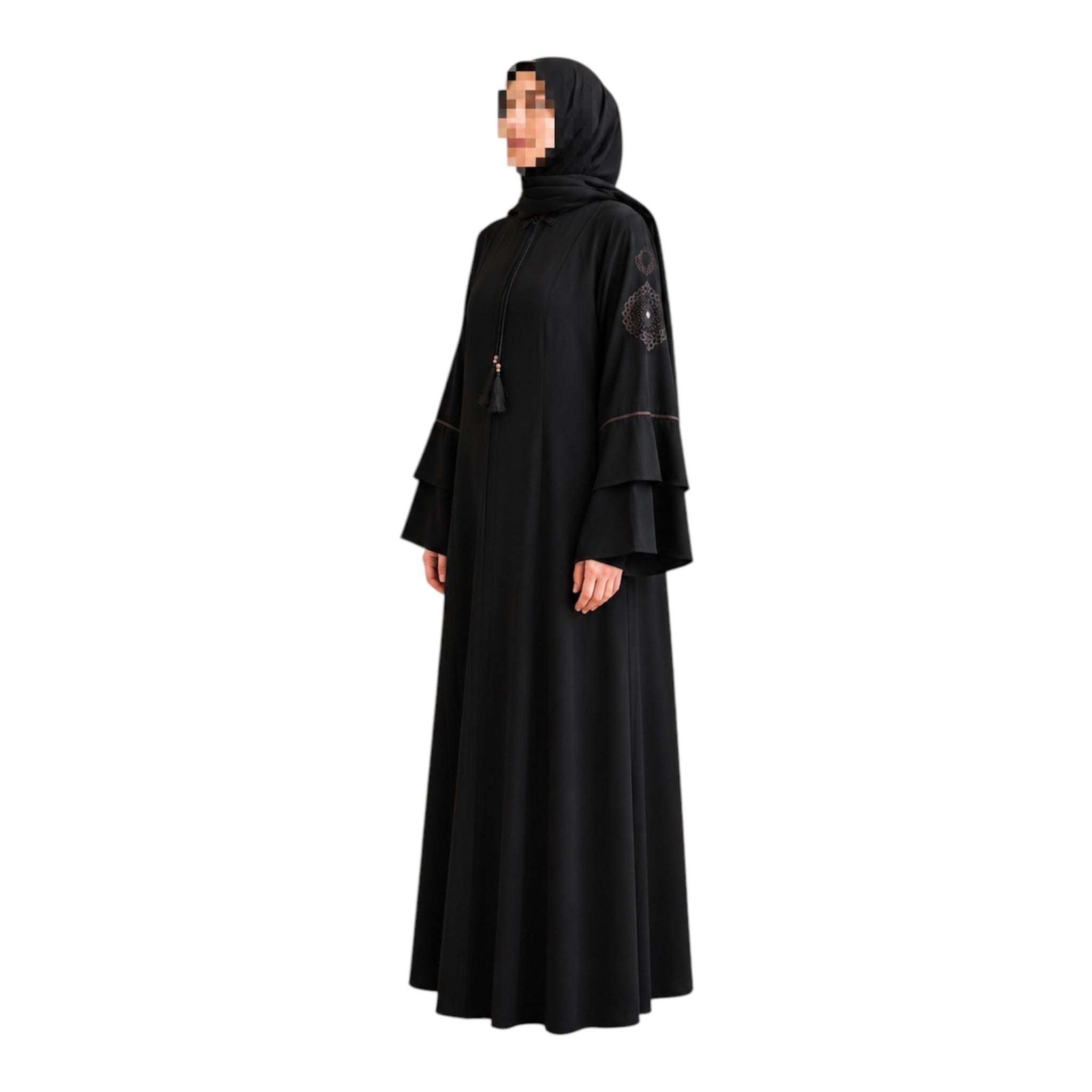 Embroidered Sleeve Abaya's